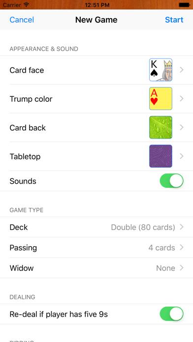 Pinochle Gold game screenshot