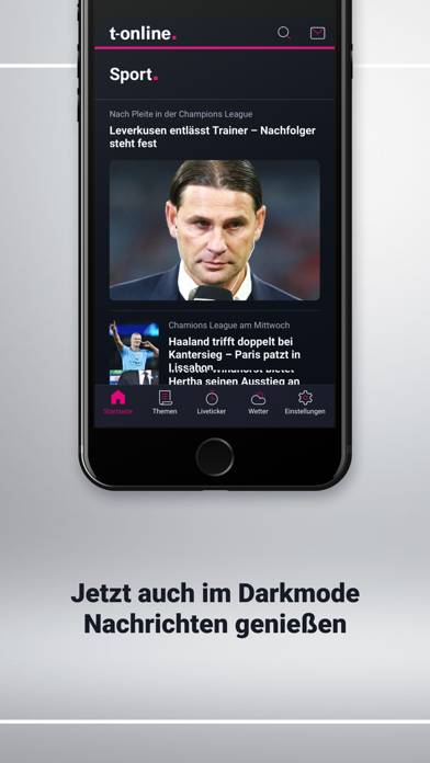 T-online Nachrichten App-Screenshot