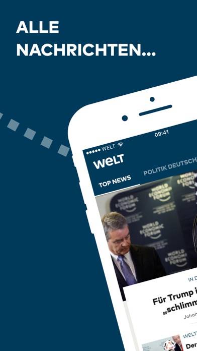 WELT News – Online Nachrichten App-Screenshot #1