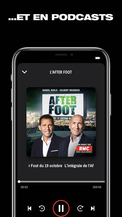 RMC Radio: podcast, info, foot App screenshot