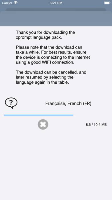 Xprompt: multilingual aide App-Screenshot #5