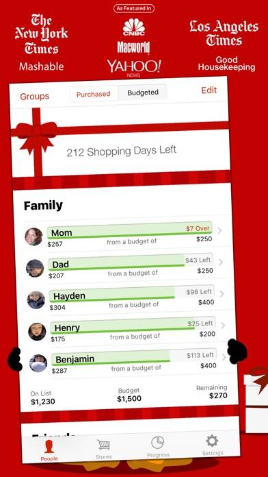 The Christmas List Captura de pantalla de la aplicación #1