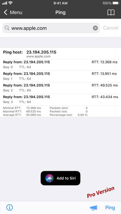 INet App-Screenshot