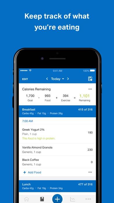 MyFitnessPal: Calorie Counter Captura de pantalla de la aplicación #4