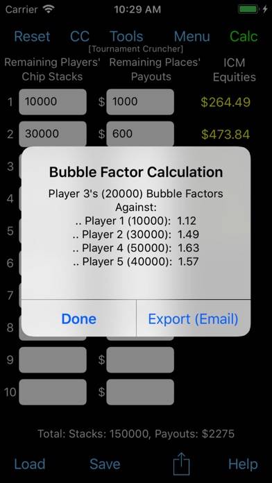 Tournament Cruncher (ICM) Captura de pantalla de la aplicación #4