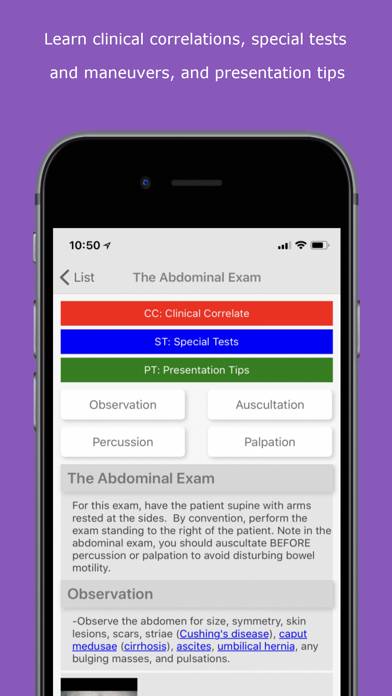 Physical Exam Essentials Schermata dell'app #3