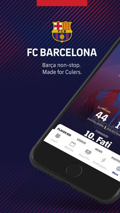 FC Barcelona Official App Bildschirmfoto