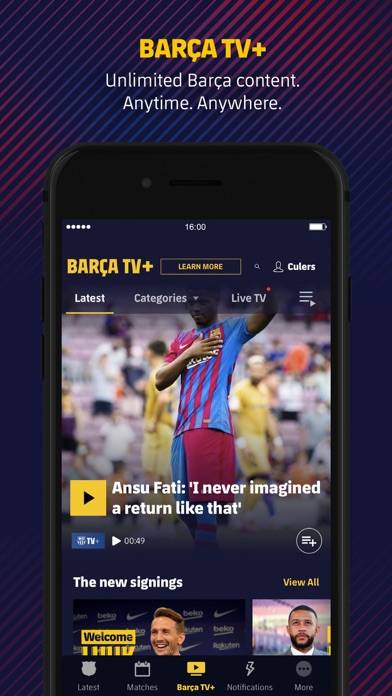 FC Barcelona Official App Capture d'écran de l'application #3