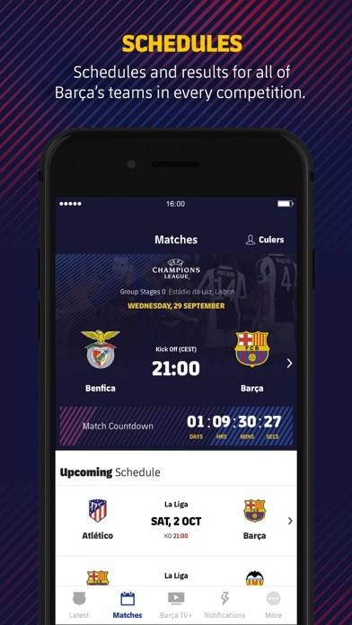 FC Barcelona Official App Captura de pantalla de la aplicación #5