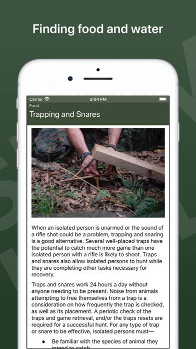 Army Survival Skills Captura de pantalla de la aplicación #4