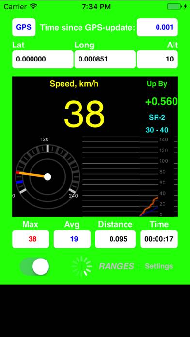 AudibleSpeed GPS Speed Monitor App screenshot #1