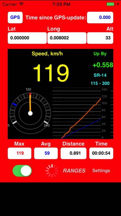 AudibleSpeed GPS Speed Monitor App screenshot #3