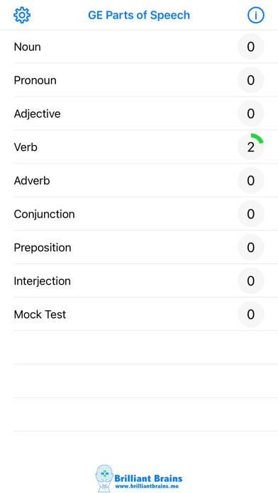GrammarExpress Parts of Speech Captura de pantalla de la aplicación #1