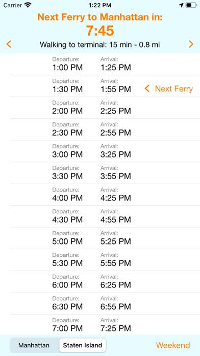 Staten Island Ferry App screenshot #1