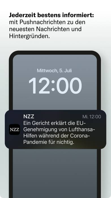 Nzz App-Screenshot