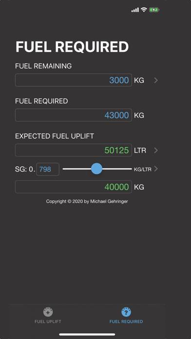 Fuel Uplift Schermata dell'app #1
