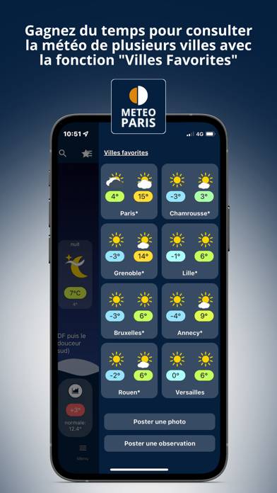 Météo Paris Schermata dell'app