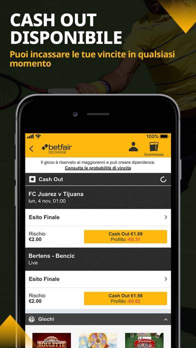 Betfair Exchange Captura de pantalla de la aplicación #2