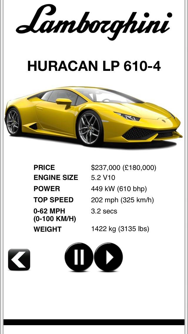 Sports Car Engines Скриншот приложения #2