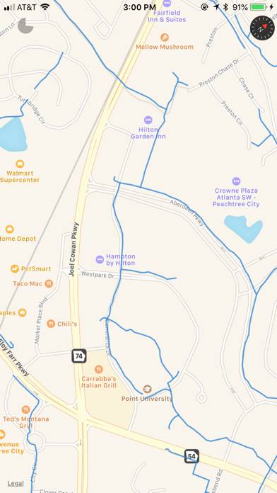 Peachtree City Cart Paths App-Screenshot #4