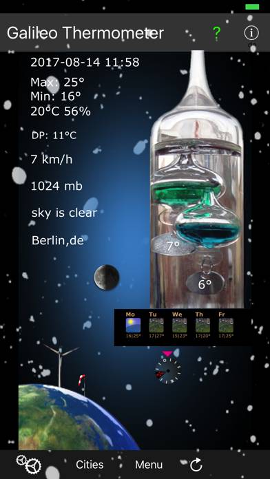 Galileo Thermometer App-Screenshot #5