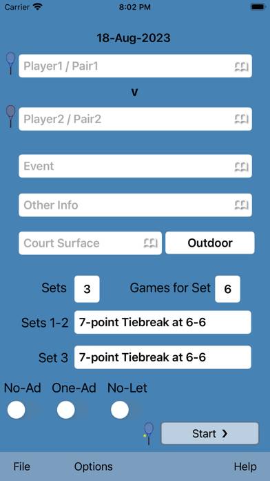 ProTracker Tennis Captura de pantalla de la aplicación #2