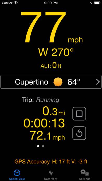 ISpeed Speedometer App screenshot #1