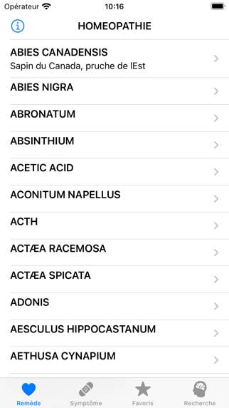 Homéopathie Capture d'écran de l'application