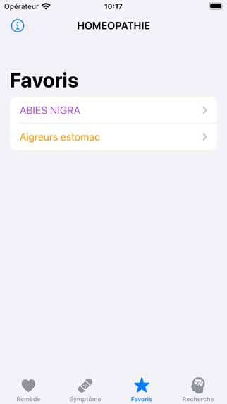 Homéopathie Capture d'écran de l'application
