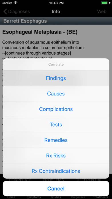 STATworkUP DDx Clinical Guide App screenshot