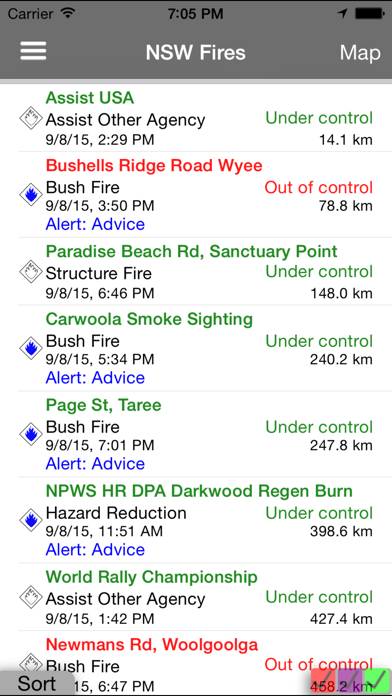 NSW Fires App skärmdump #2