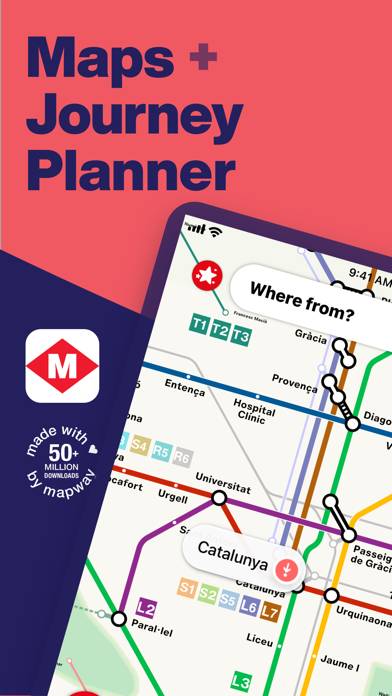 Barcelona Metro Map & Routing App skärmdump #1