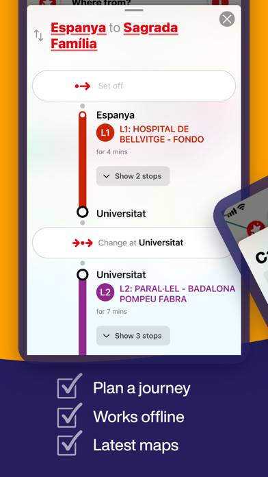 Barcelona Metro Map & Routing Captura de pantalla de la aplicación #3
