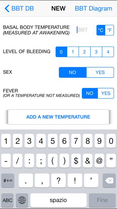 Basal Body Temperature Calculator Schermata dell'app #2