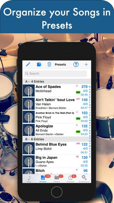 DrumSetlist Manager App screenshot #3