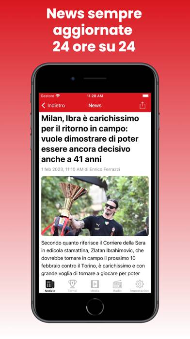 Milan News Schermata dell'app #1