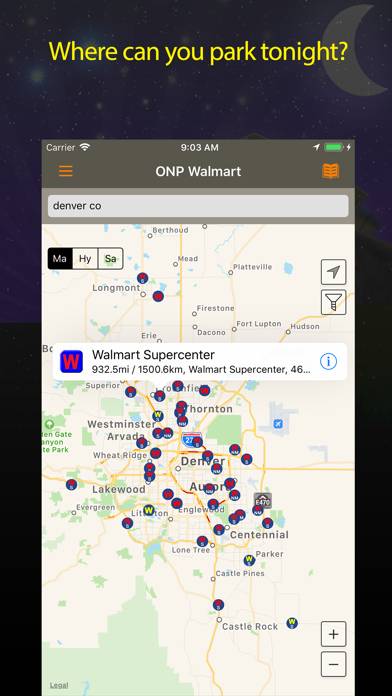 Walmart Overnight Parking App-Screenshot #1
