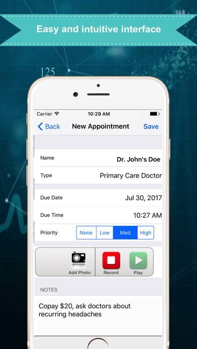 Doctors Appointment Reminder App screenshot