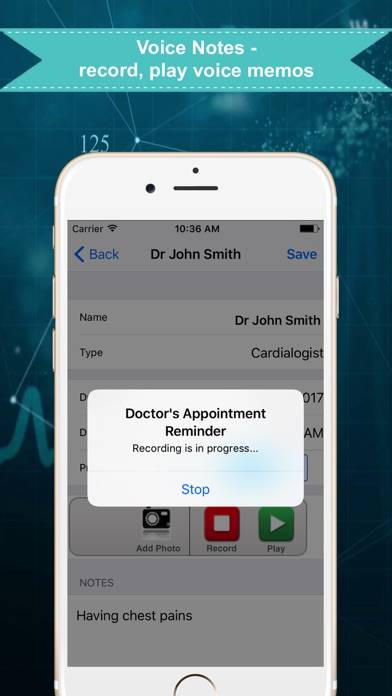 Doctors Appointment Reminder App screenshot