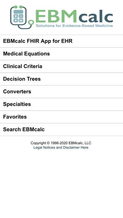 EBMcalc Complete Capture d'écran de l'application #1