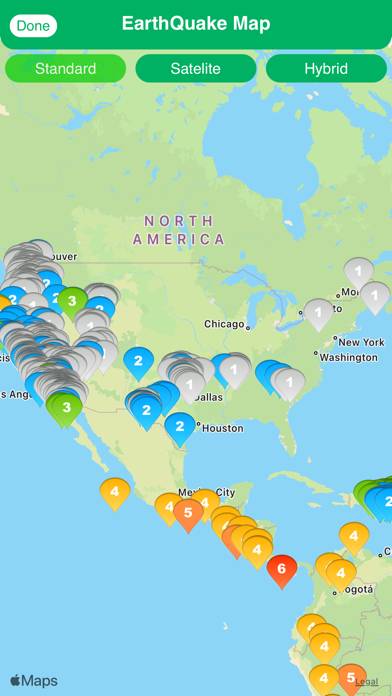 EarthQuake Map Schermata dell'app #1
