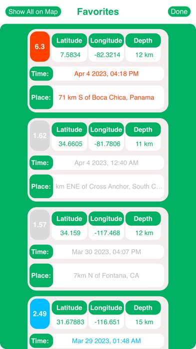 EarthQuake Map Uygulama ekran görüntüsü #3