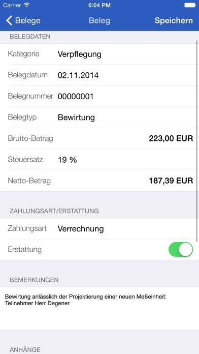 Reisekosten App screenshot #3