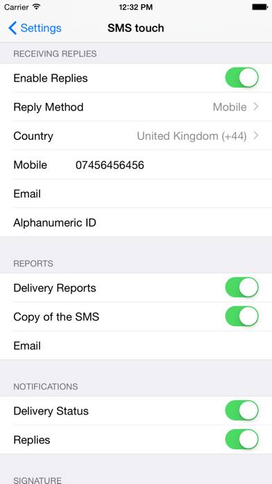 SMS touch Captura de pantalla de la aplicación #4
