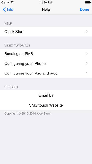 SMS touch App screenshot #5