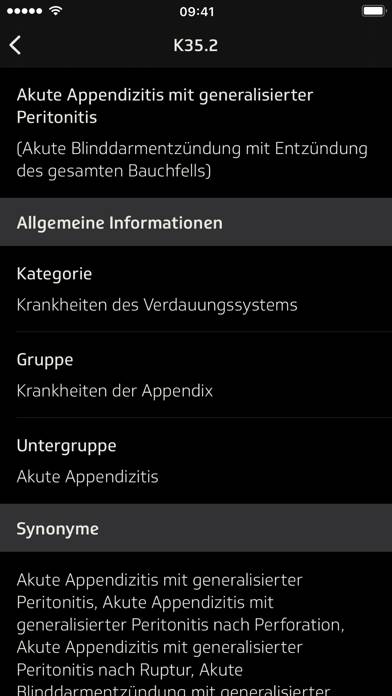 ICD-10 Diagnoseauskunft App-Screenshot