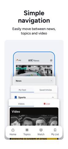 RTÉ News immagine dello schermo