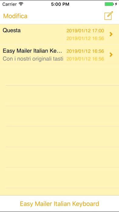 Easy Mailer Italian Keyboard App screenshot #2