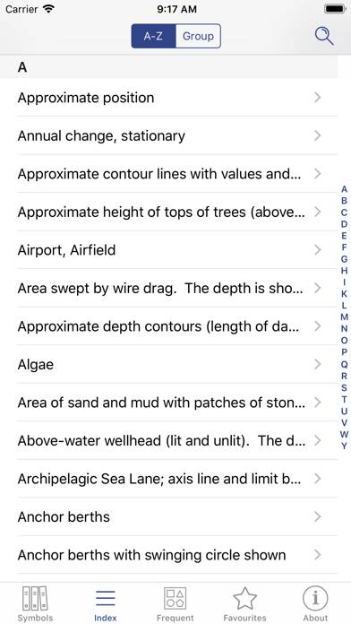 Marine Chart Symbols Captura de pantalla de la aplicación #3