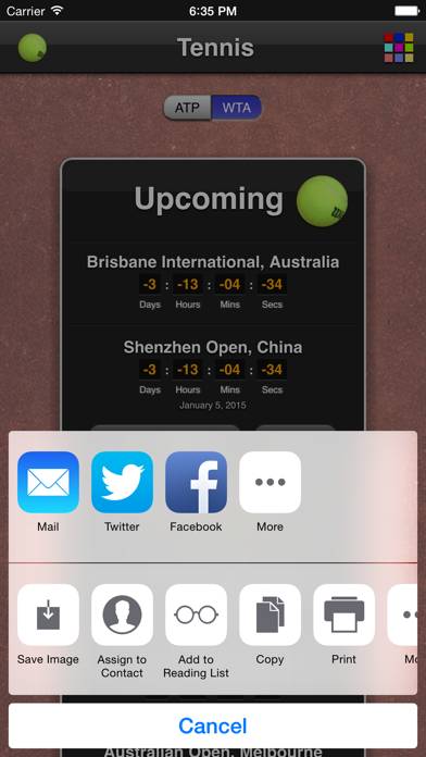 Tennis Matches App screenshot #5